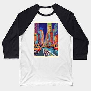 fauvism art of new york city usa 3 Baseball T-Shirt